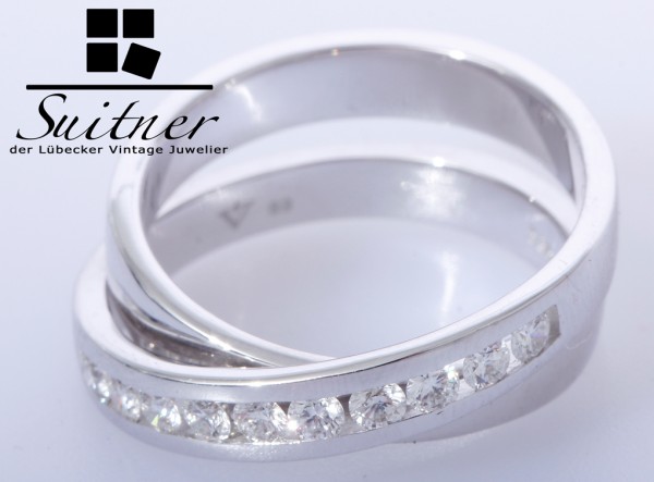 Vandenberg Weißgold Ring 10 Brillanten zus. ca. 0,50 ct 585 Gold