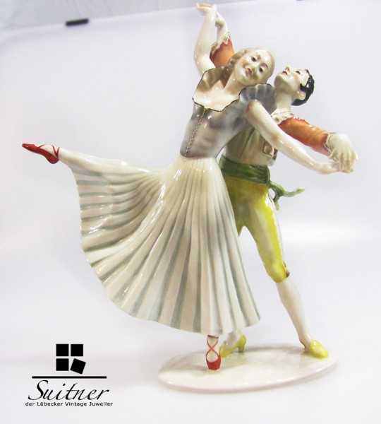 Hutschenreuther "Die roten Schuhe" Selb Entwurf C.Werner
