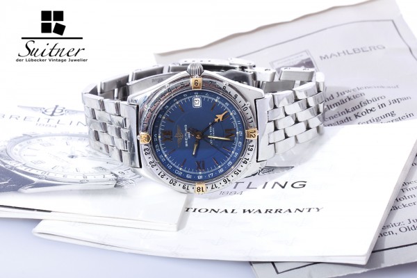 Breitling Antares World mit Stahlband Ref. B32047