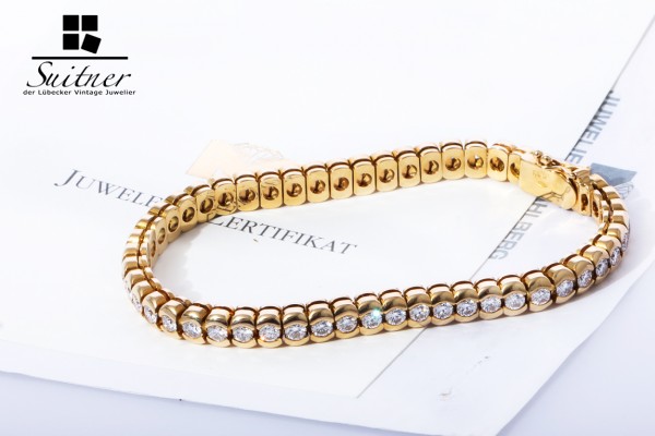 Tennis-Armband Brillanten ca. 5,03 ct. 750 Gold NP 14400 €