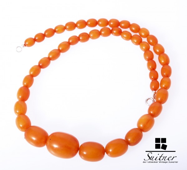 große Butterscotch Kette real Amber Olive Prayer Beads 琥珀