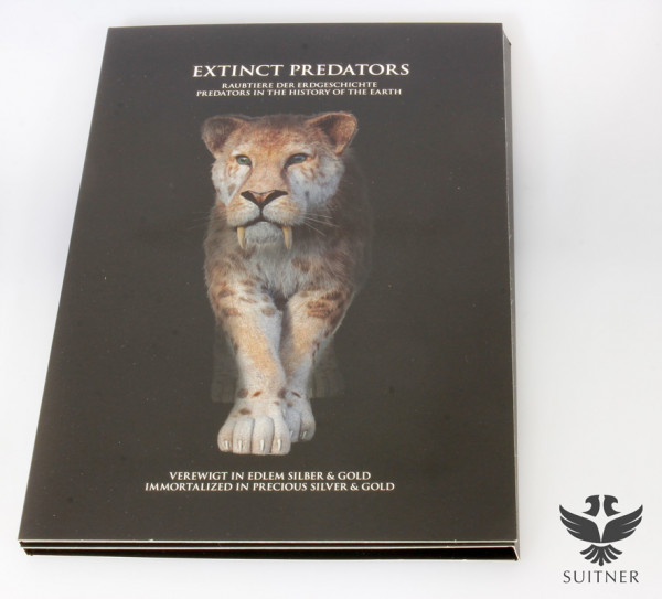 Sammelbox - Extinct Predators - Kongo, 16 Feinunzen Silber, Feingoldauflage