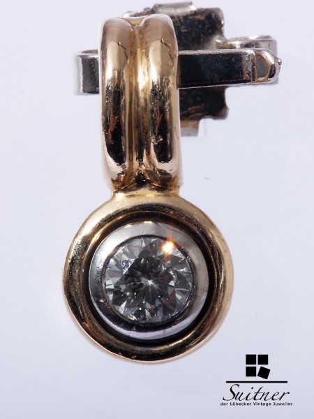 Solitär Brillant Anhänger ca. 0,28 ct