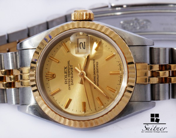 Rolex Lady Datejust in Stahl Gold Jahr 1991 Ref. 69173 Jubilee Luxus