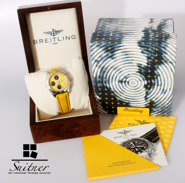 Breitling Longitude A20048 Yellow mit Box und Papiere FullSet Gelb