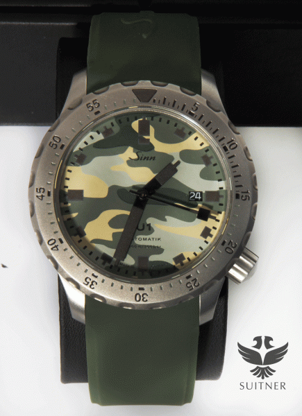Sinn U1 Camouflage FullSet - sehr selten Nato Kautschuk Tarnfarbe Oliv limitiert 500