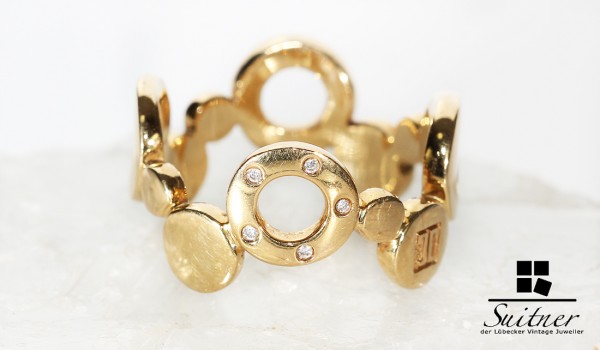 Jette Joop Goldring mit Brillanten 