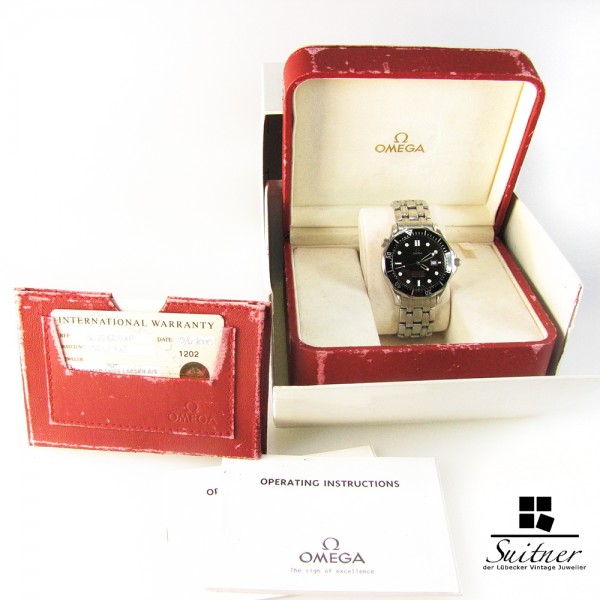 Omega Seamaster Professional Quarz Diver Full Set 41mm Top Uhr!