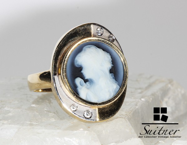 Ringe mit Lagenstein Gemme 