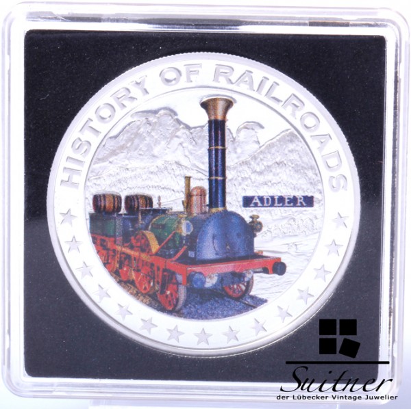 5 Dollar 2011 History of Railroads Adler Silber