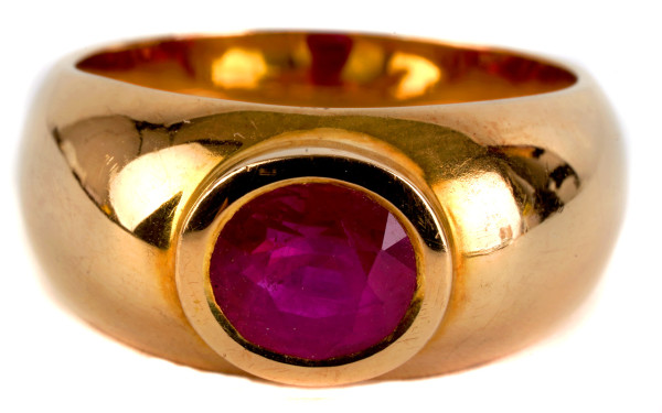 2,18ct Rubin Ring 750 Gold Gr. 56 mit Zertifikat 4950,- Euro Wert Taubenblut Burma Ruby