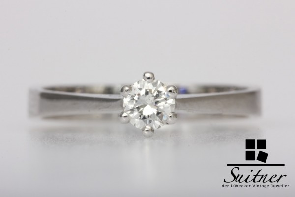 Brillant Ring ca. 0,33 ct. 750 Weißgold