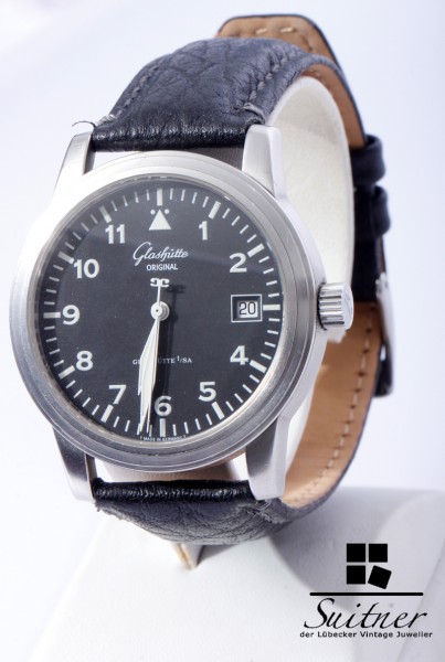 Glashütte Original Senator Stahl Automatik Papiere GUB 39 3911070704