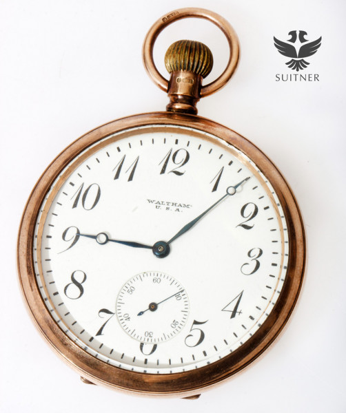 Waltham pocket watch gold online