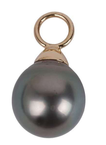 wunderschöner Tahiti-Perlen Anhänger aus 585 Gold Grey Pearl