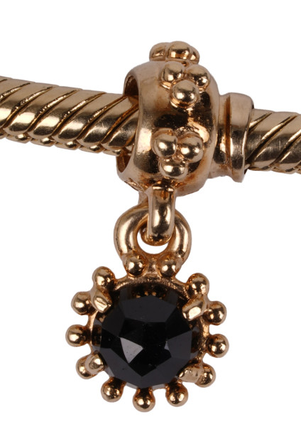 Pandora Shining Star Anhänger 585 Gelbgold schwarzer Spinell 750588ME selten