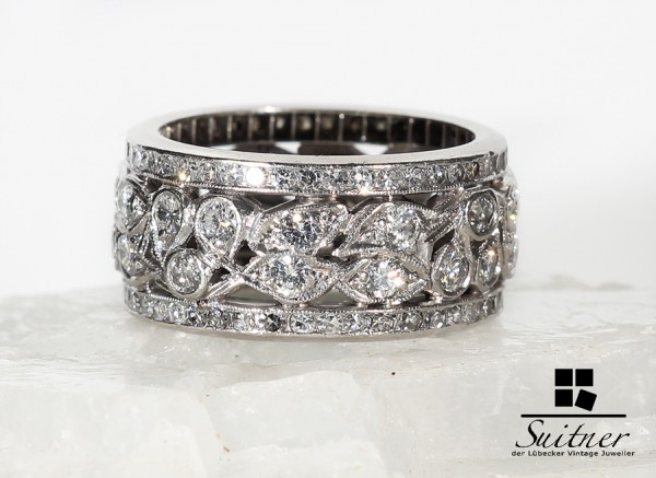 Platin Ring Brillanten Diamanten zus. ca. 2,30 ct.