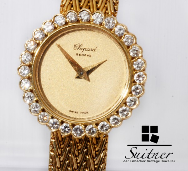 Chopard Uhr mit Brillanten aus massiv 750 Gold Handaufzug wie neu Luxus