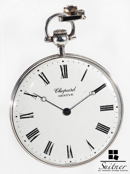 silber Art Deco Taschenuhr von LUC Chopard 