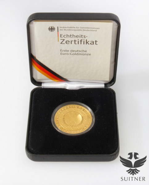 200 Euro Gold aus 2002 in Kapsel Währungsunion 1 Unze Gold