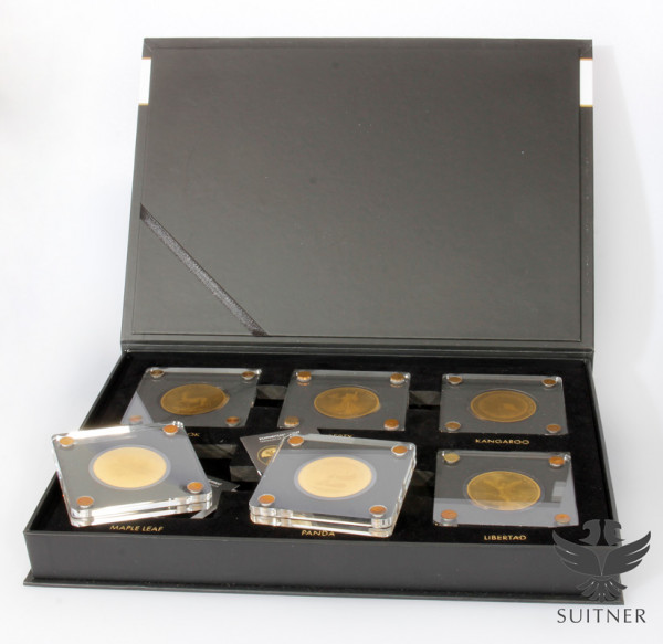 Bullion Coins of the World - 6x 1/200 Unze Feingold - Republik Tschad - Sammelbox