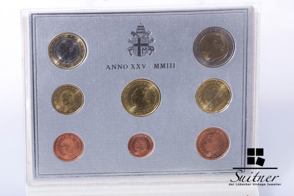 KMS 2003 Vatican Originalverpackung Vatikan Euro Kursmünzensatz selten