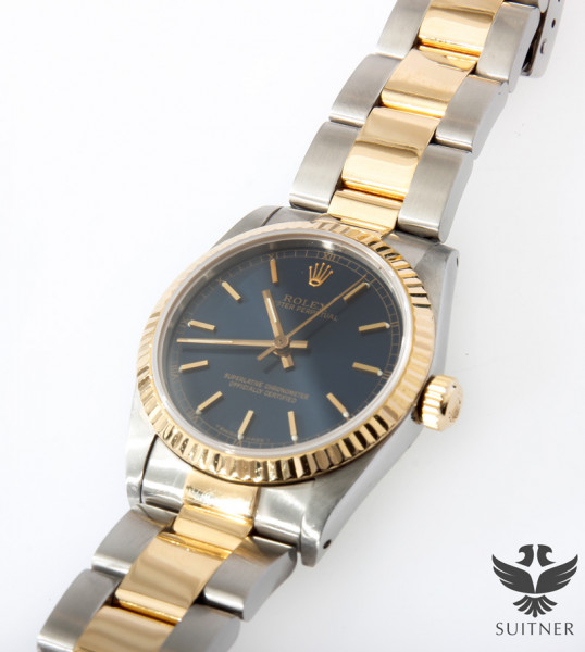 Rolex Oyster Perpetual 31 Stahl Gold Ref. 67513 aus 1991 - frische Revision