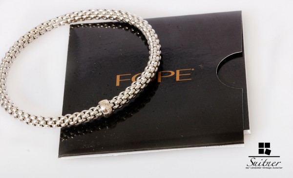 FOPE Flex it Solo Armband 750 Weißgold mit Papieren Luxus vom Juwelier - Gold