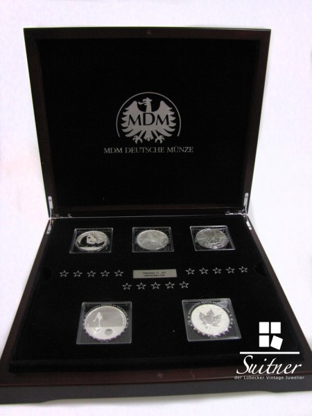 Fabulous 15 Collection Berühmte Silbermünzen der Welt Sammlung Schatulle Zertifikat limitiert