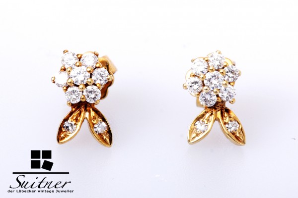 Ohrringe Ohrstecker Brillanten Diamanten 585 Gold