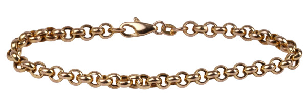 kräftiges Armband aus 333 Gold Erbsenkette Länge 19 cm Erbse