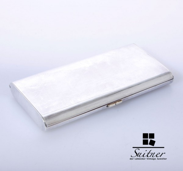 Hochwertiges, modernistisches Zigarettenetui in 925er Silber - Werner Oehlschläger