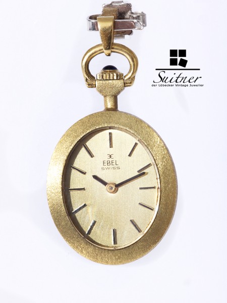 Ebel Kettenuhr Handaufzug massives 750 Gold extrem Selten - Fashion