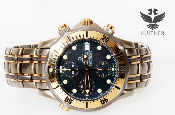 Omega Seamaster 300m Chronograph Diver Titan Gold Automatic 22978000