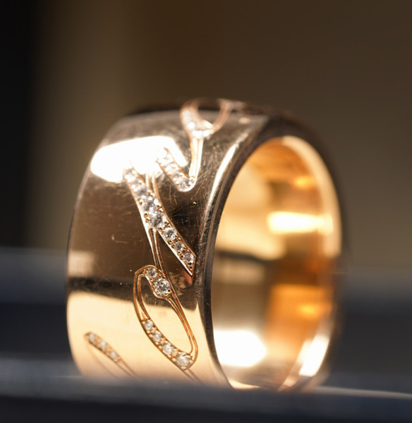Chopard Chopardissimo Ring 750 Roségold 76 Brillanten FullSet RG 56 826580