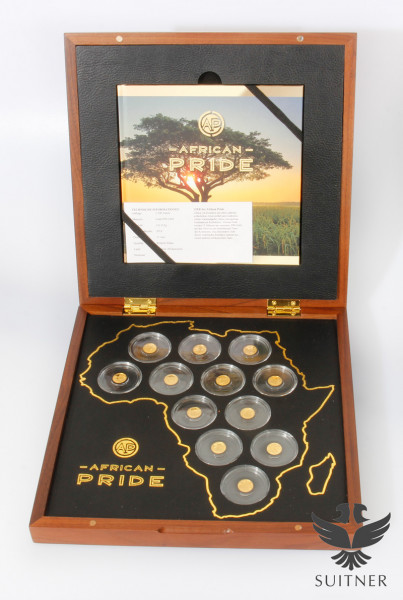 African Pride - 2018, 12x 0,5g Feingold - Sammelbox