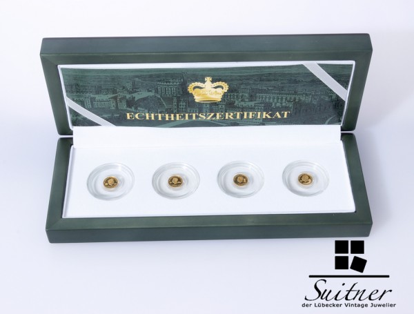 100 Jahre Windsor 4x 0,5 gr. Feingold 2017