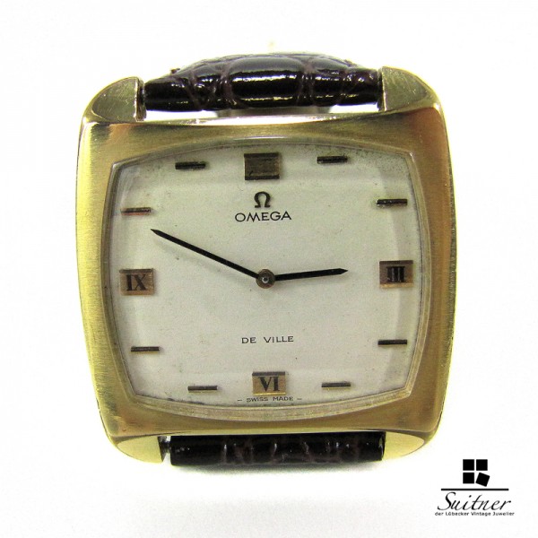 seltene Omega de Ville 70iger Kal. 620 Handaufzug Stahl Gold