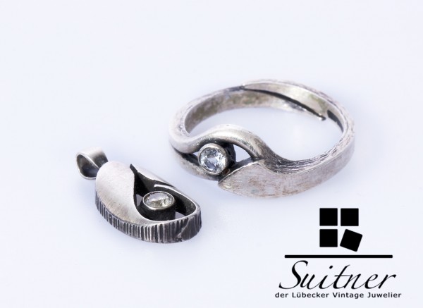 Modernist-Schmuckset von FinnFeelings in 925er Silber