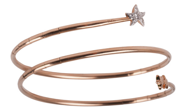 DoDo Armreif Stellina 375 Rosegold mit 6 Diamanten 0,12ct