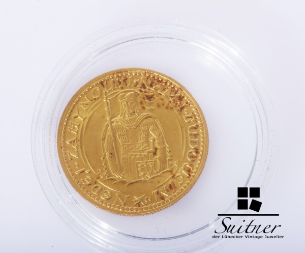 Gold Dukat Tschechoslowakei 1931 VZ Heiliger Wenzel selten