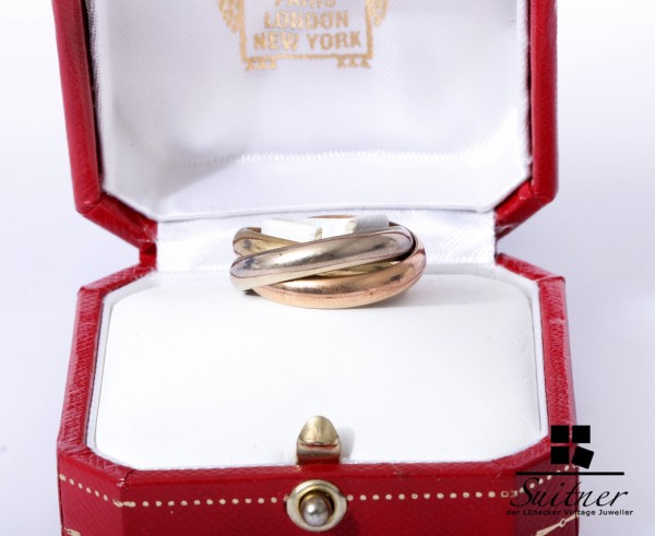 Cartier XL Trinity Ring 750 Gold Gr. 55 mit Box - große Ausführung 1997