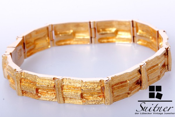 massives Weckström Finnland Lapponia 585 Gold Armband Bracelet
