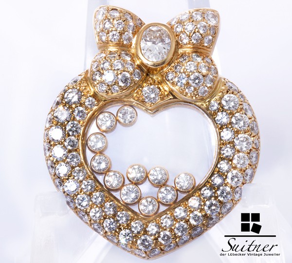 XL Chopard Anhänger Happy Diamonds 750 Gold - NP 44.000,-