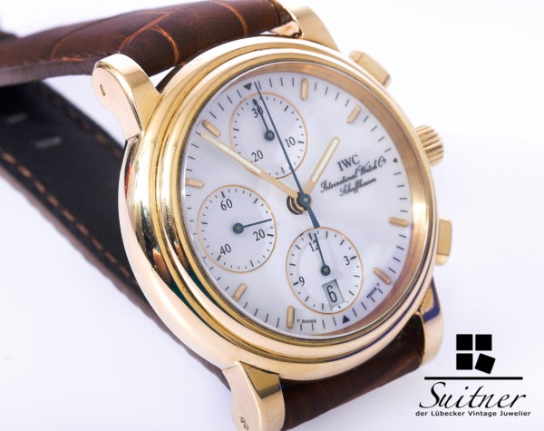 IWC Amalfi Chronograph 750 Gold only 727 pieces like Portofino 3703 selten