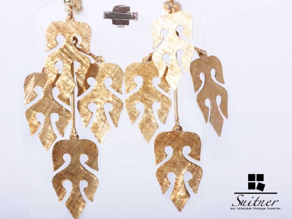 Orientalische Ohrringe aus Gold Handarbeit