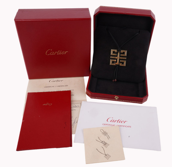 Cartier Le Baiser du Dragon Collier 750 Gold mit Rubin FullSet - sehr selten